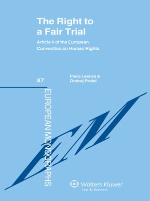 cover image of The Right to a Fair Trial